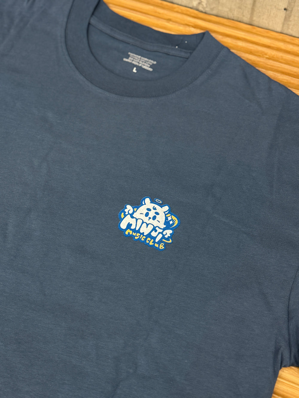 Minji Illustrated Tee - Navy