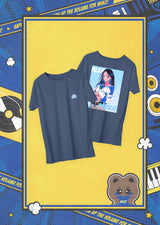 Minji Illustrated Tee - Navy